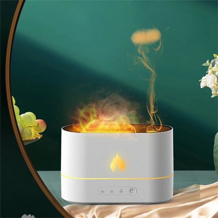 Simulated Flame Night Light Aroma Diffuser